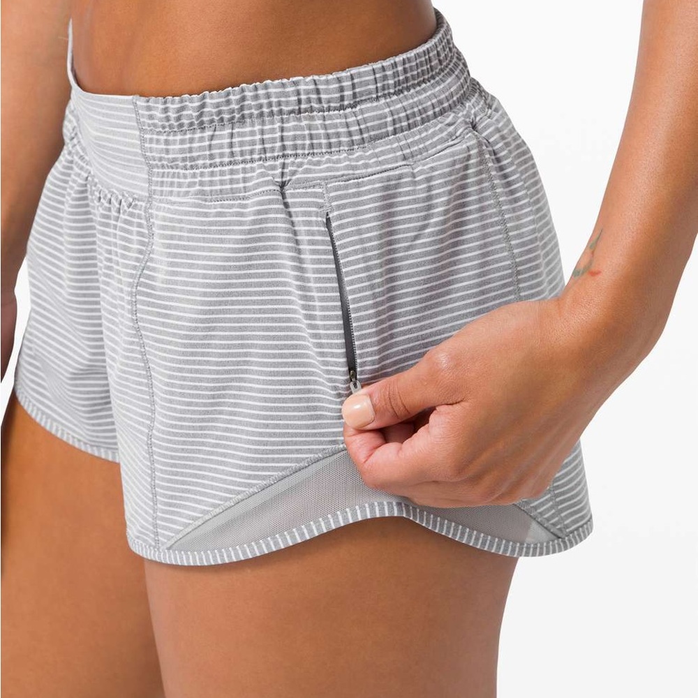 Lululemon Low Rise Hotty Hot Short Grey Size 12
